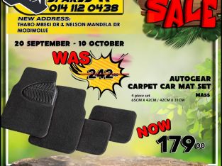 AutoGear Carpet Car Mat Set NOW ONLY R179 at Modimolle Spares!