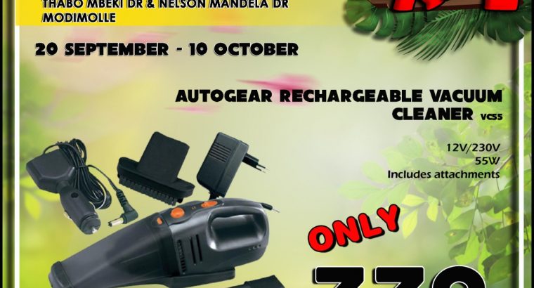 Autogear Rechargeable Vacuum Cleaner ONLY R339