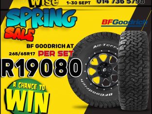 BF Goodrich 265/65R17 ONLY R19 080 per set!