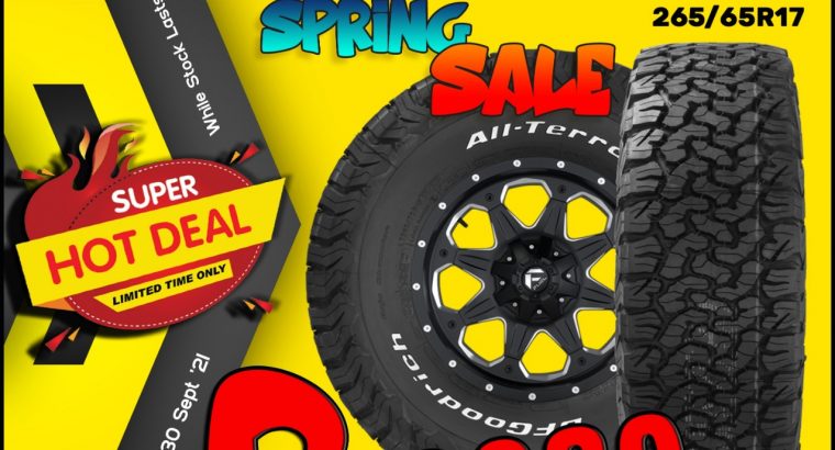 BF Goodrich 265/65R17 ONLY R19 080 per set!