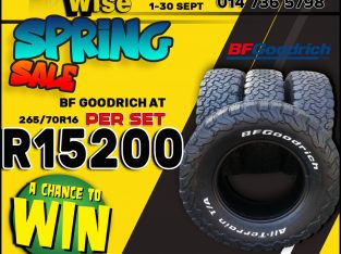 BF Goodrich 265/70R16 ONLY R15 200 per set!