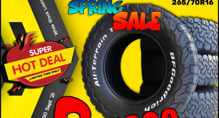 BF Goodrich 265/70R16 ONLY R15 200 per set!