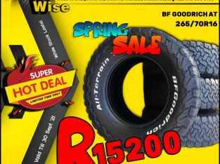 BF Goodrich 265/70R16 ONLY R15 200 per set!