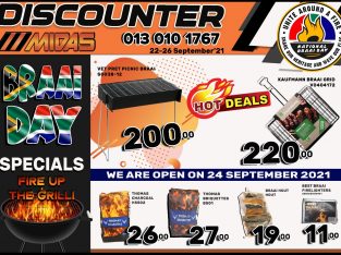 BRAAI DAY SPECIALS at Discounter Midas!