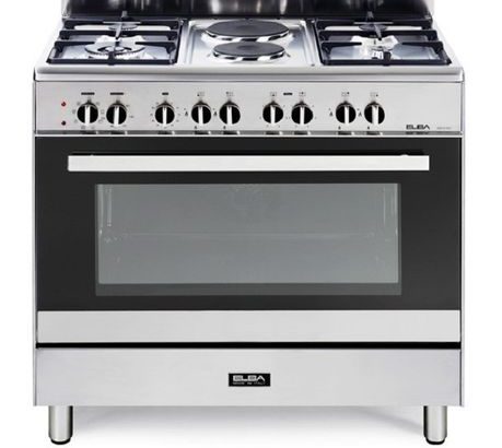 ELBA 900mm 4-Gas-Burner 2-Plate Stove Stainless – (01/9CX727N)