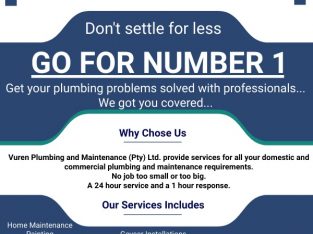 PLUMBING SERVICES OFFERED
