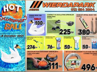HOT SUMMER SALE 1-8 October 2021!