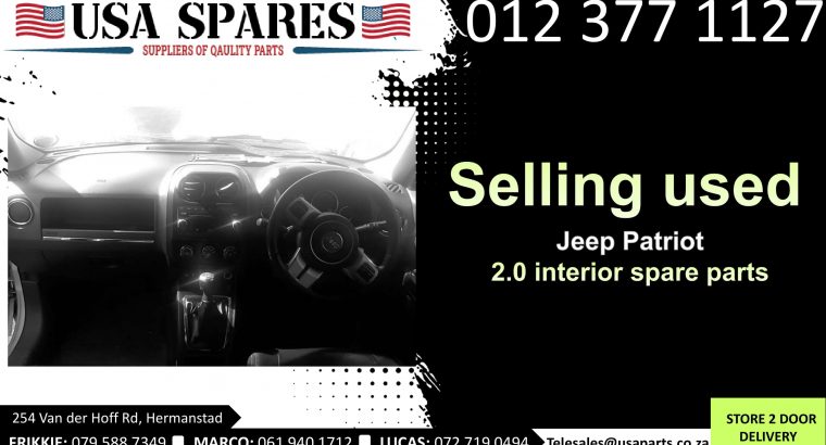 Jeep Patriot 2.4 MK 2007-17 used interior spare parts for sale