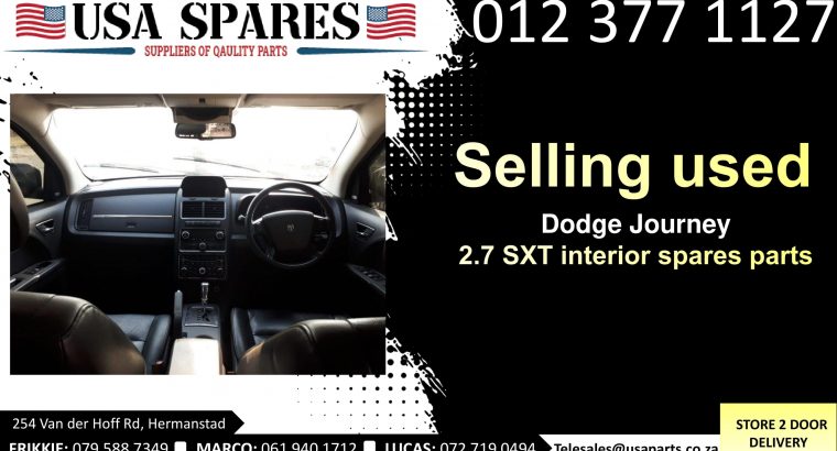 Dodge Journey 2.7 SXT 2007-19 used interior spare parts for sale