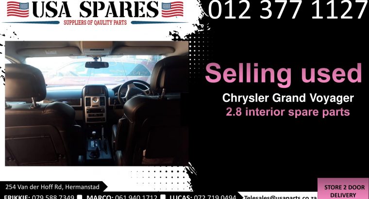 Chrysler Grand Voyager 2.8 MK3 2008-19 used interior spare parts