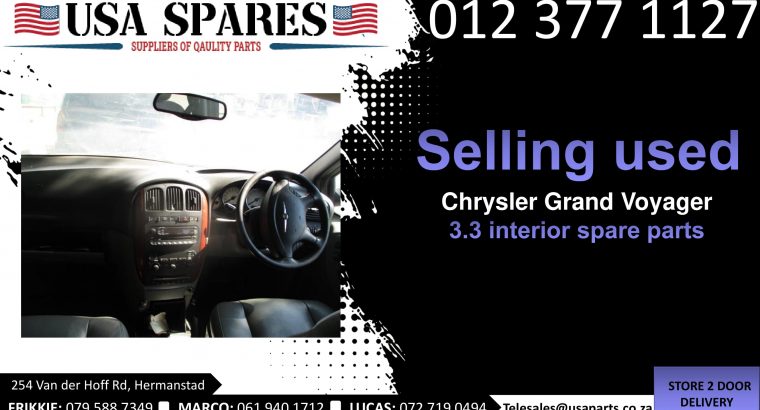 Chrysler Grand Voyager 3.3 MK 1999-03 used interior spare parts