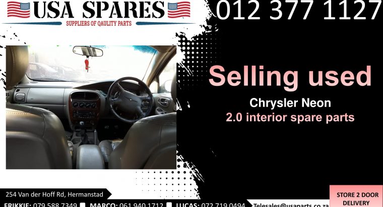 Chrysler Neon 2.0 LX 1999-05 used interior spare parts for sale