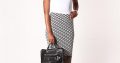 Diamond printed skirt