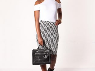 Diamond printed skirt