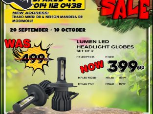 Get Lumen LED Headlight Globes NOW at these amazing LOW prices!