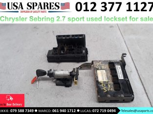 Chrysler Sebring 2.7 sport 2005-13 used locksets for sale