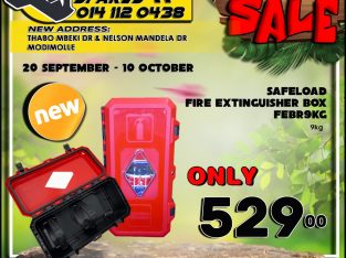Safeload Fire Extinguisher Box ONLY R529 at Modimolle Spares!