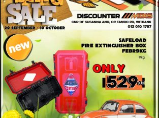 Safeload Fire Extinguisher Box ONLY R529 at Discounter Midas!