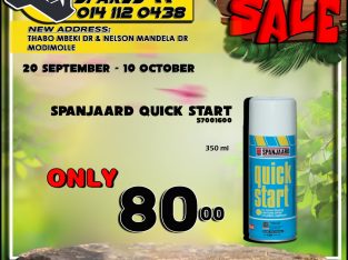 Spanjaard Quick Start ONLY R80 at Modimolle Spares!