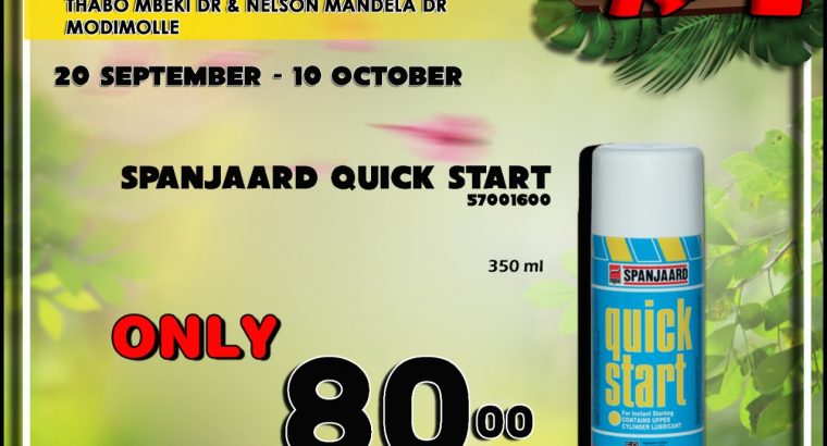 Spanjaard Quick Start ONLY R80 at Modimolle Spares!
