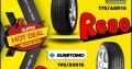 Sava 175/65R14 ONLY R680 & Sumitomo 195/50R15 ONLY R690!