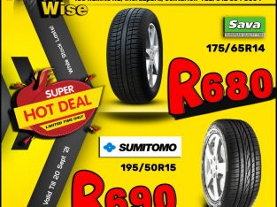 Sava 175/65R14 ONLY R680 & Sumitomo 195/50R15 ONLY R690!