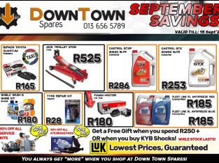 September Savings at Downtown Spares!