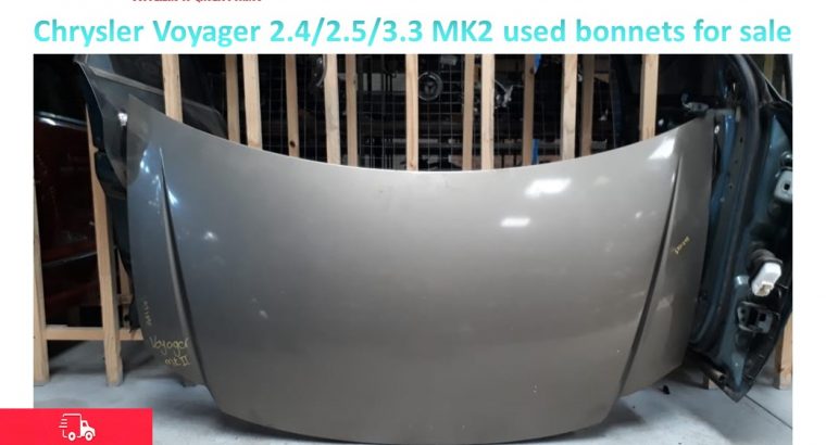 Chrysler Voyager 2.4/3.3 MK2 2004-07 used bonnets for sale