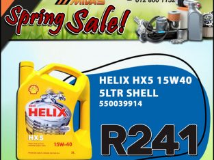 Shell Helix HX5 15W40 5L ONLY R241 at East-Lynne Midas!