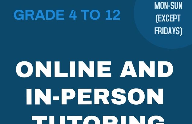 Tutor (Geography and English)