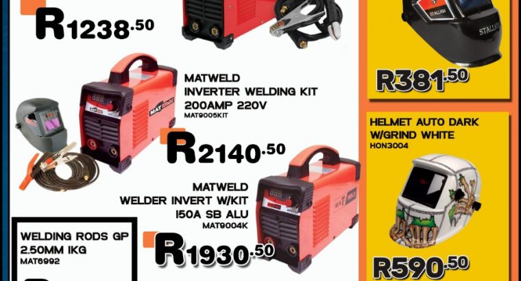 Weekly Deals on Welding at Wierdapark Midas!