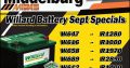 Willard Battery September Specials now on at Middelburg Midas!
