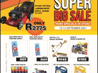 Super Big Sale this weekend at Midas Witbank!