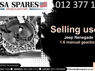 Jeep Renegade 1.6 2011-21 used manual gearbox for sale