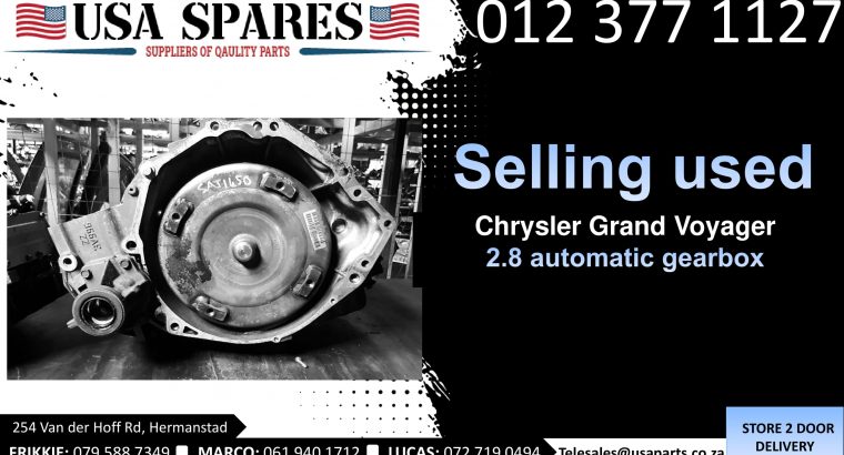 Chrysler Grand Voyager 2.8 2008-19 used automatic gearbox