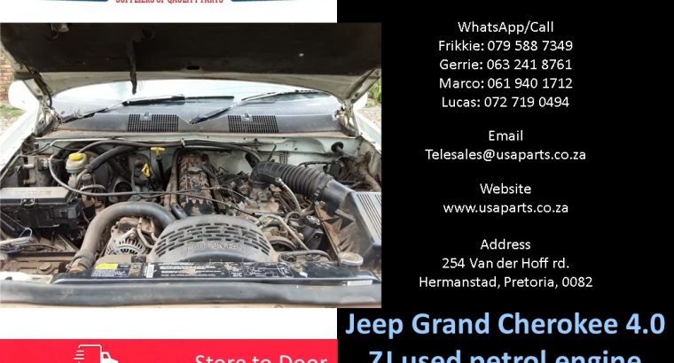 Jeep Grand Cherokee 4.0 ZJ 1992-98 petrol used engine spare parts