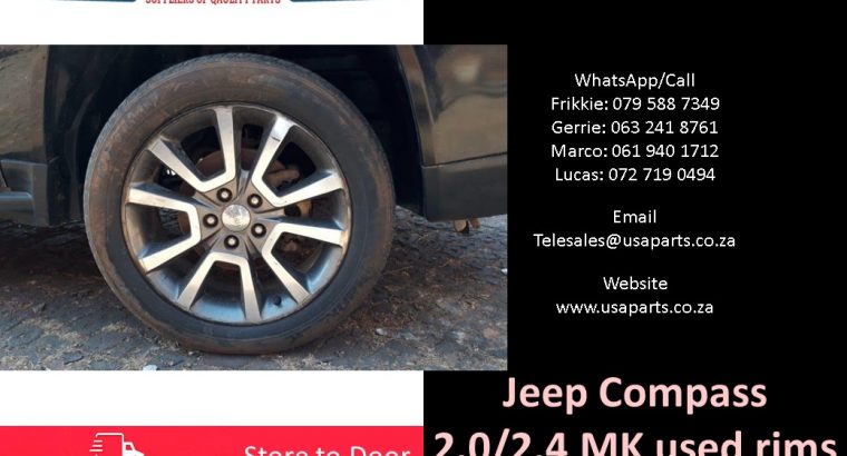 Jeep Compass 2.0/2.4 MK 2007-17 used rims for sale