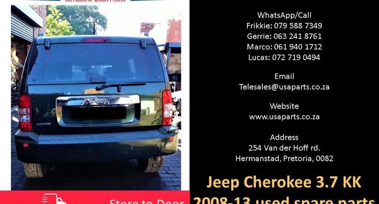 Jeep Cherokee 3.7 KK 2008-13 used spare parts for sale
