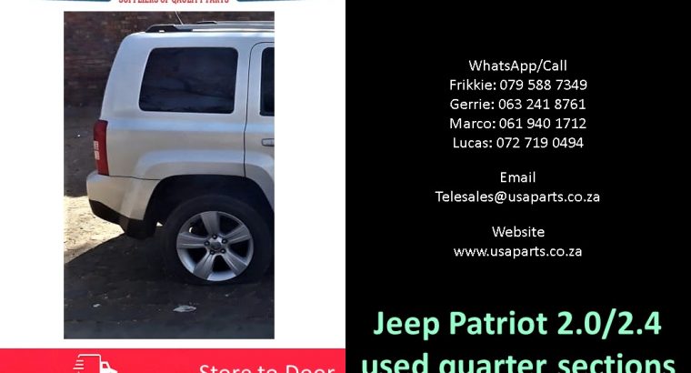 Jeep Patriot 2.0/2.4 MK 2007-17 used quarter sections for sale