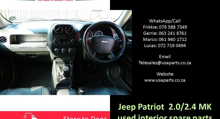Jeep Patriot 2.0/2.4 MK 2007-17 used interior spare parts