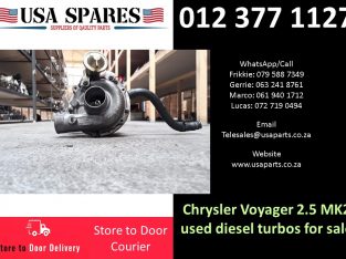 Chrysler Voyager 2.5 MK2 2003-07 used diesel turbos for sale