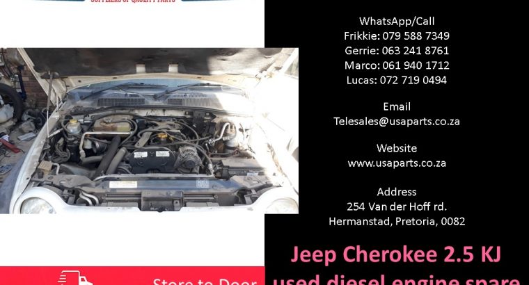 Jeep Cherokee 2.5 KJ 2002-07 diesel used engine spare parts