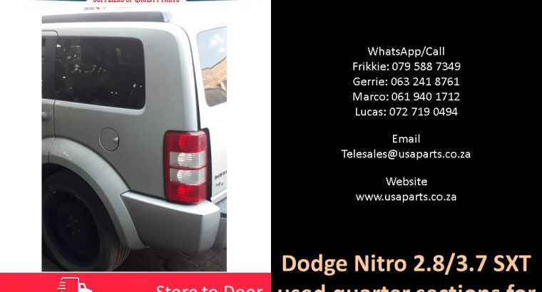 Dodge Nitro 3.7/2.8 SXT 2007-13 used quarter sections for sale