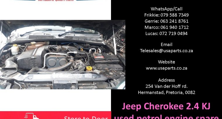 Jeep Cherokee 2.4 KJ 2002-07 petrol used engine spare parts