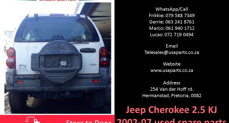 Jeep Cherokee 2.5 KJ 2002-07 used spare parts for sale