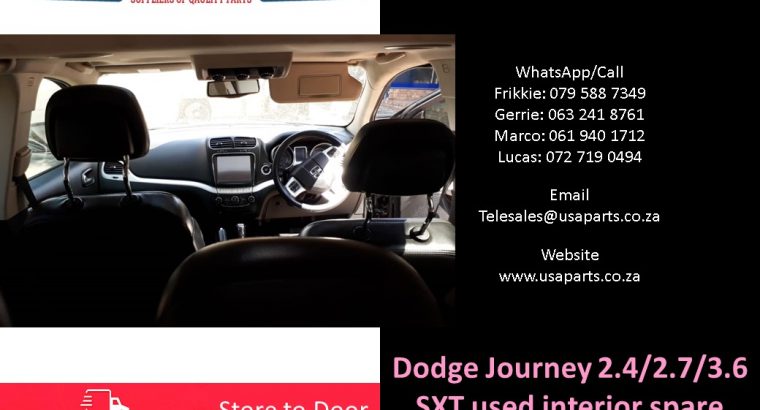 Dodge Journey 2.4/2.7/3.6 SXT 2007-19 used interior spare parts