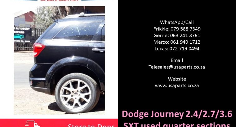 Dodge Journey 2.4/2.7/3.6 SXT 2007-14 used quarter sections