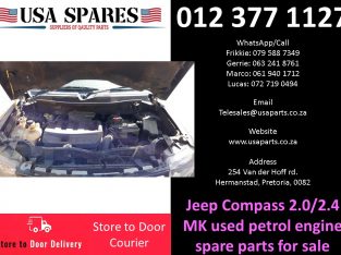 Jeep Compass 2.0/2.4 MK 2007-77 petrol used engine spare parts