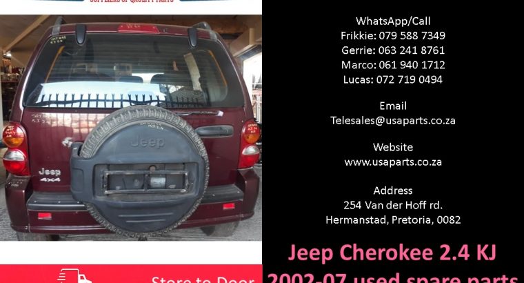 Jeep Cherokee 2.4 KJ 2002-07 used spare parts for sale