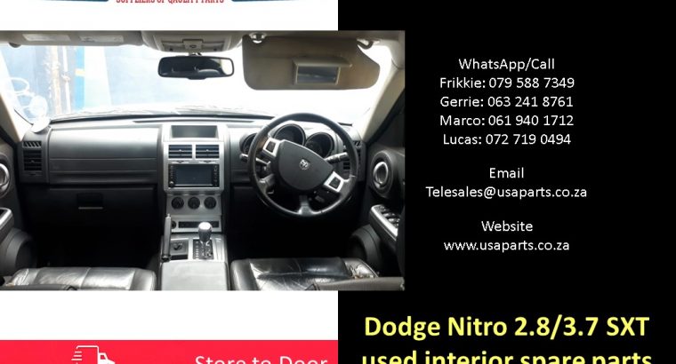 Dodge Nitro 2.8/3.7 SXT 2007-13 used interior spare parts